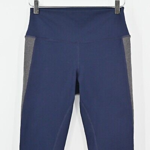 ALO Yoga Elevate Hi-Rise Leggings - Navy Gray Mesh Colorblock - Size XXS - NWoT - Picture 5 of 6
